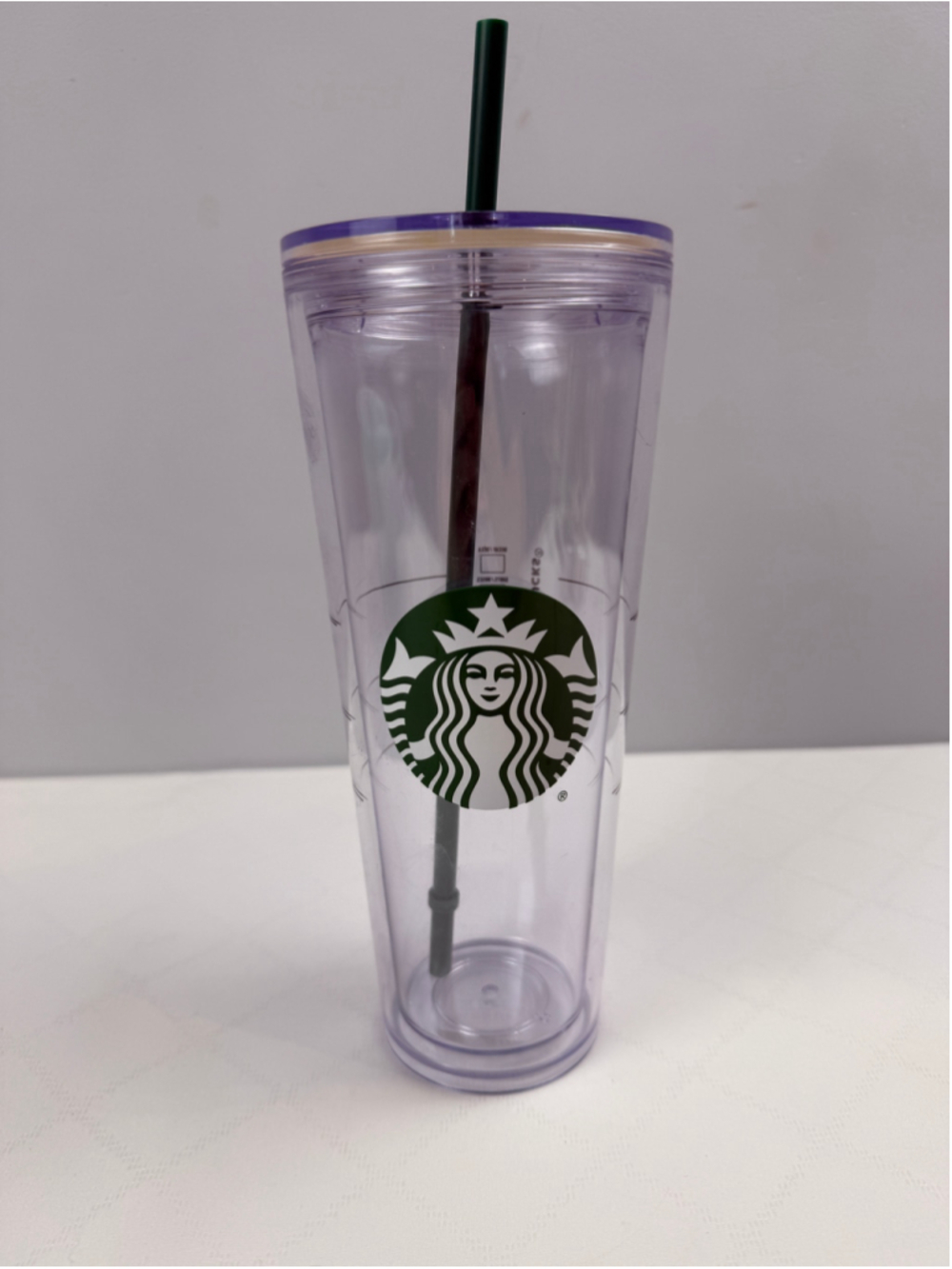 Starbucks Venti Clear Double Wall Acrylic Cold Cup Tumbler (24 oz)